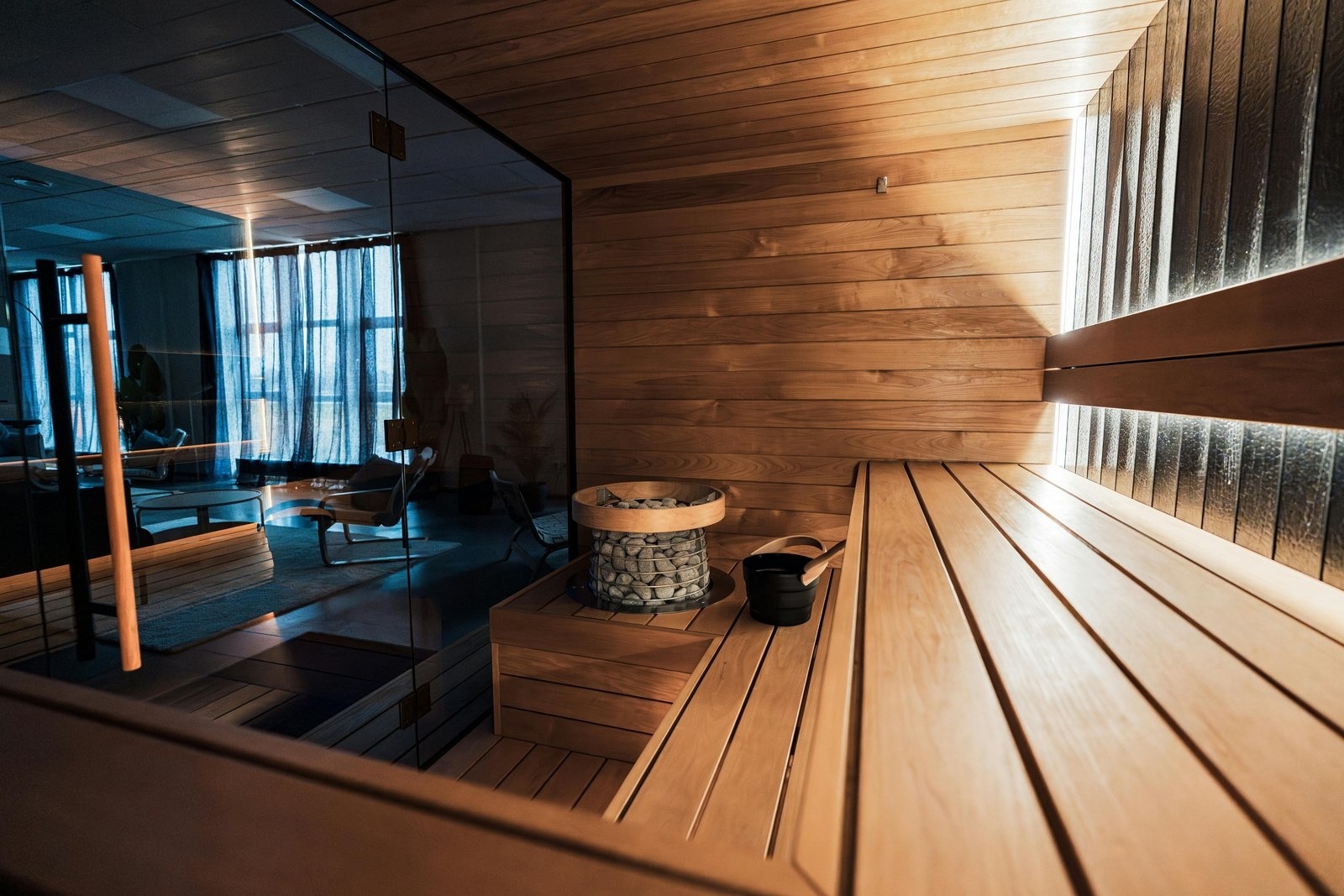 Sauna build detail